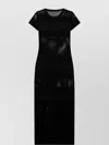 Gcds Long Mesh Dress With Logo
