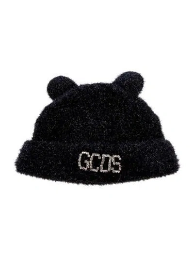 Pre-owned Gcds Nylon Beanie In Black