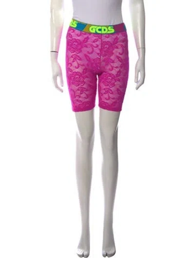 Pre-owned Gcds Nylon Mini Shorts In Multicolor