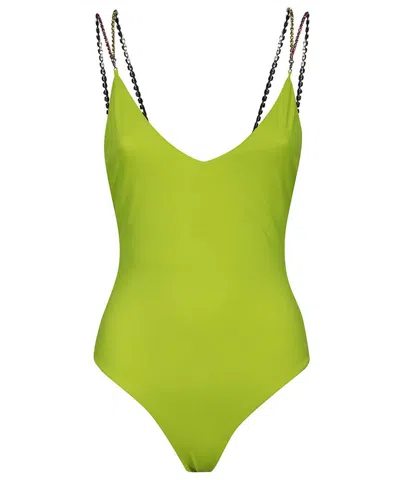 Gcds One-piece Swimsuit In Green