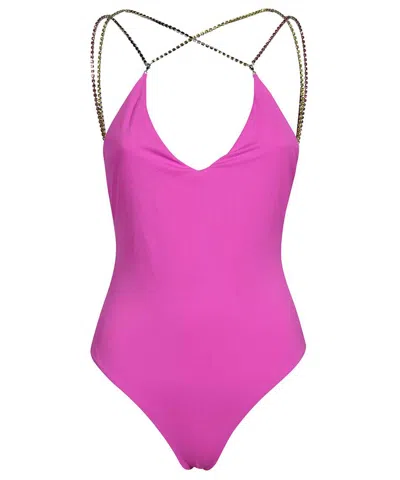 Gcds One-piece Swimsuit In Purple