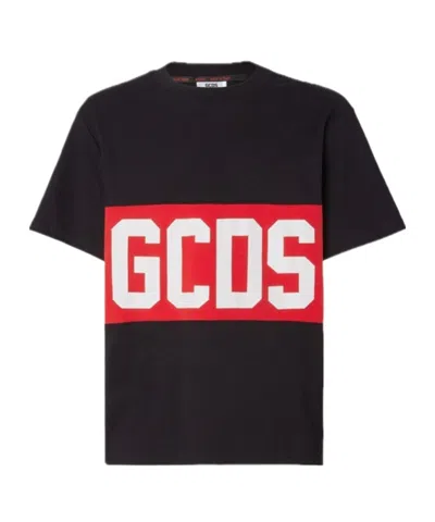 GCDS GCDS LOGO BAND CREWNECK T-SHIRT