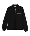 Gcds Cotton Zip-up Jacket In Black