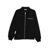 Gcds Cotton Zip-up Jacket In Black