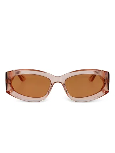 Gcds Crystal Pink Acetate Sunglasses