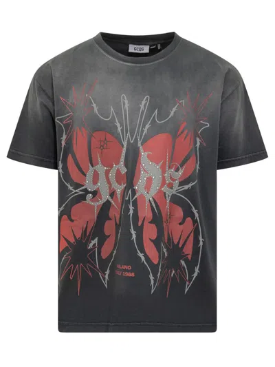 Gcds Oversize T-shirt In Grey