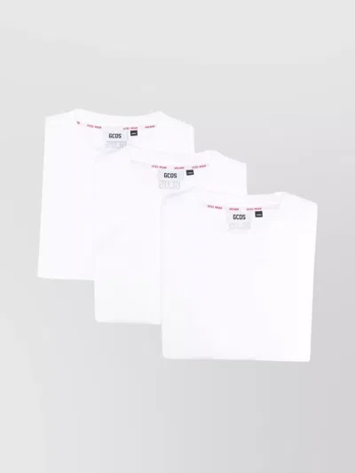 GCDS PACK OF THREE COTTON T-SHIRTS