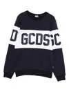 Gcds Panelled Logo-detail Sweatshirt In Blue