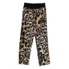 Gcds Leopard-print Drawstring-waist Pants In Multi