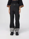 Gcds Jeans  Woman Color Black In Black