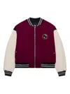 Gcds Patch-motif Bomber Jacket In Red