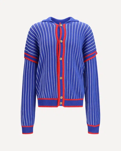 Gcds Pinstriped Cardigan In Multi