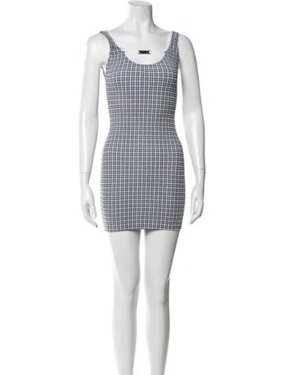 Pre-owned Gcds Plaid Print Mini Dress W/ Tags In Multi