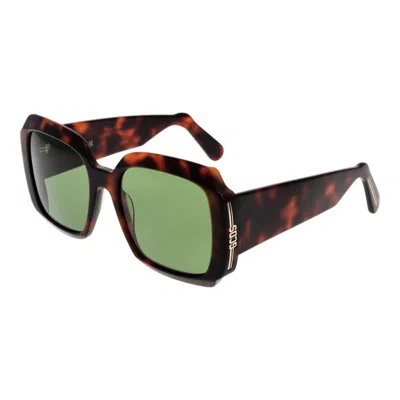 Gcds Plastic Sunglasses In Brown