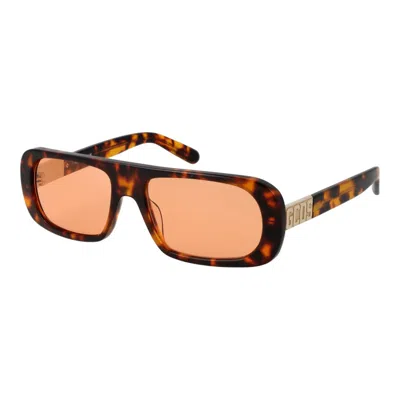 Gcds Plastic Sunglasses In Brown