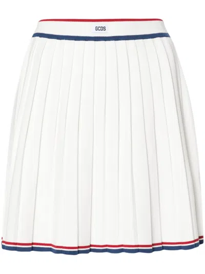 GCDS PLEATED KNIT SKIRT
