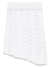 Gcds Pleated Mini Skirt In White