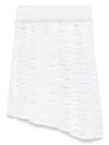 Gcds Pleated Mini Skirt In White