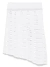 Gcds Pleated Mini Skirt In White