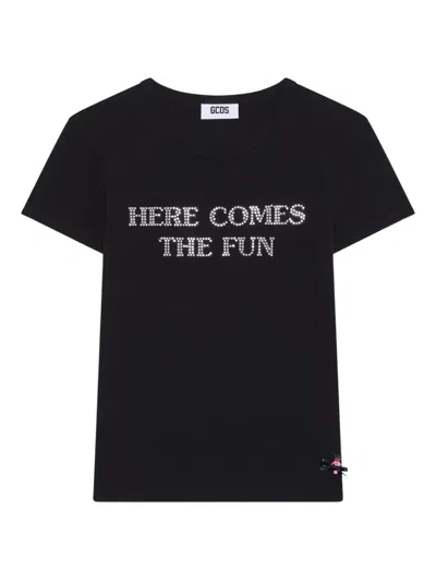 Gcds Polly Pocket Bling T-shirt In Black