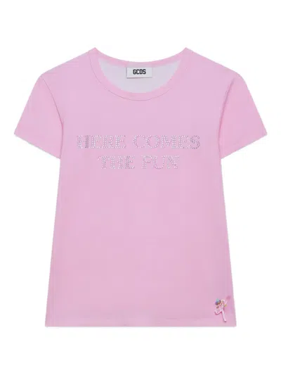 Gcds Polly Pocket Bling T-shirt In Pink