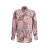 Gcds Multicolor Polyester Pattern Shirt In Pink