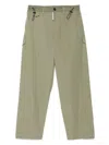 Gcds Poplin Pants In Green