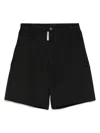Gcds Poplin Shorts In Black