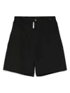 Gcds Poplin Shorts In Black
