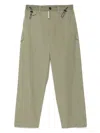 Gcds Poplin Pants In Green