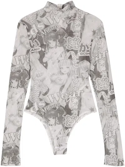 GCDS PRINTED BODYSUIT