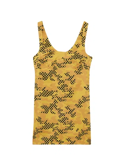 Gcds Minikleid Mit Print In Yellow