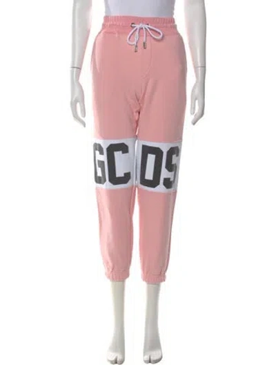 Pre-owned Gcds Printed Pants In Pink