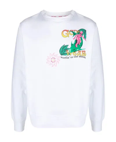 GCDS PRINTED ROUND-NECK SWEATER