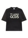 Gcds Printed T-shirt In Black