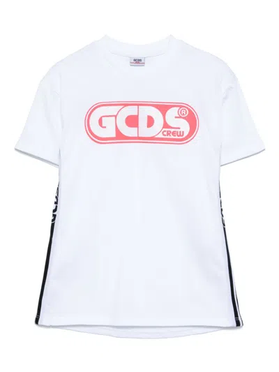 Gcds Kids' Printed T-shirt In White
