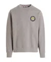Gcds Rear Logo Print Sweatshirt In Gray