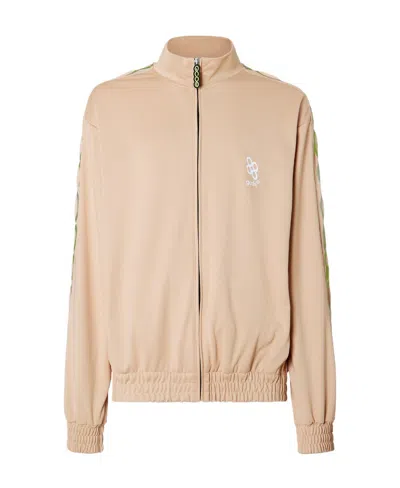 Gcds Reflective Logo-print Sweatshirt In Nude