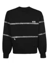 Gcds Rhinestone-embellished Sweatshirt In Burgundy