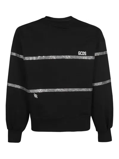 GCDS RHINESTONE-EMBELLISHED SWEATSHIRT