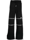 Gcds Rhinestone-embellished Trousers In Schwarz