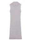 Gcds Rib-knit Midii Dress In Purple