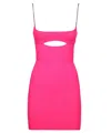 Gcds Ribbed Knit Dress In Pink