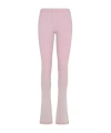 Gcds Leggings In Pink Viscose Blend In Pink