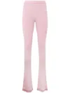 Gcds Leggings In Pink Viscose Blend In Pink