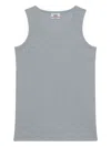 Gcds Ribbed Tank Top In Gray