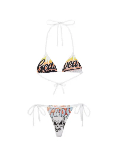 Gcds Riders-print Bikini In Multi
