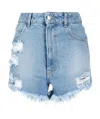 Gcds Denim Shorts Clothing In Blue
