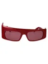 Gcds Rosso Luc Acetate Sunglasses In Red