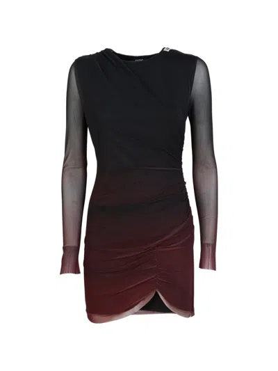 Gcds Ruched Tulle Mini Dress In Multi